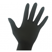 Rękawiczki nitrylowe bezpudrowe czarne BLACK 100 szt.